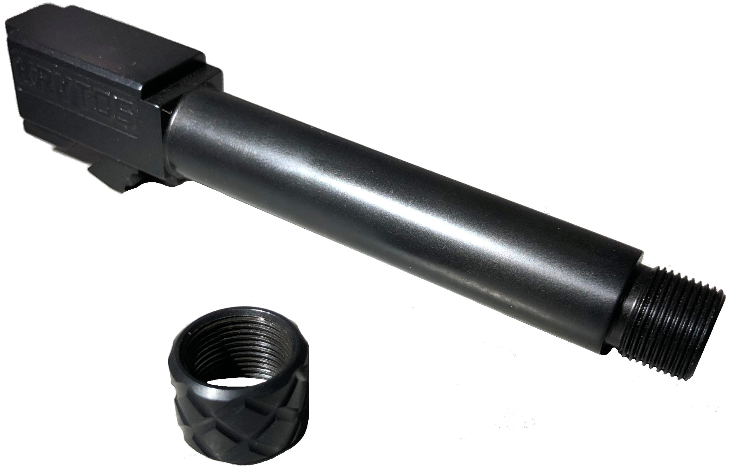 Glock 19 Match Grade OEM Replacement Barrel - Ported, Black Nitride, Crowned (Gen 1-3)